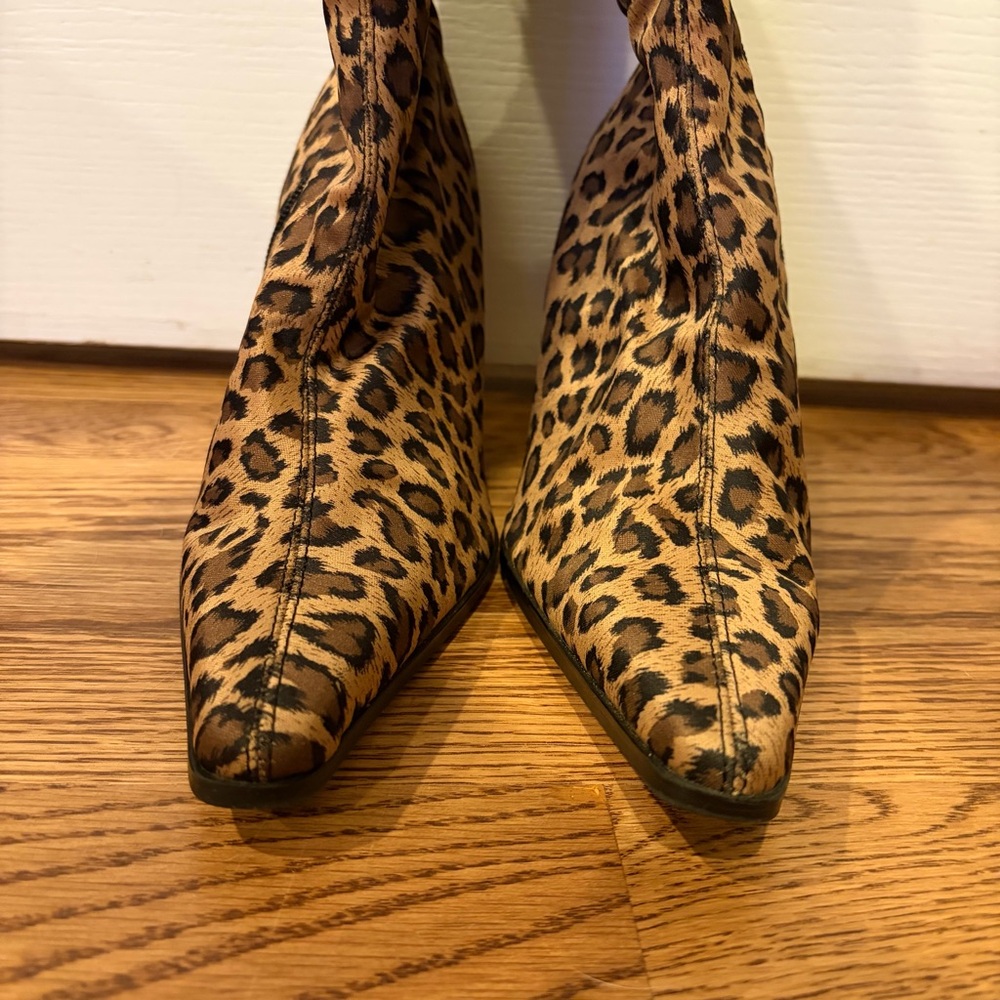 Leopard Print Ankle Boots - Picture 3 of 5